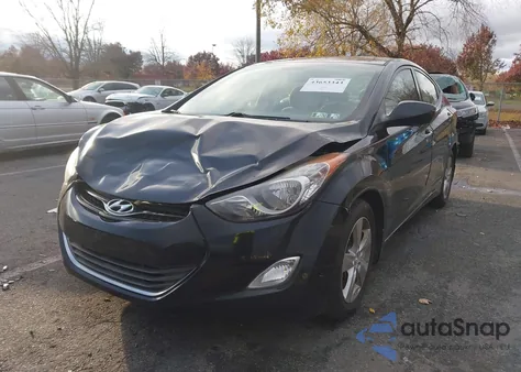 2013 Hyundai Elantra Gls z USA, uszkodzony, nr VIN 5NPDH4AE7DH399137